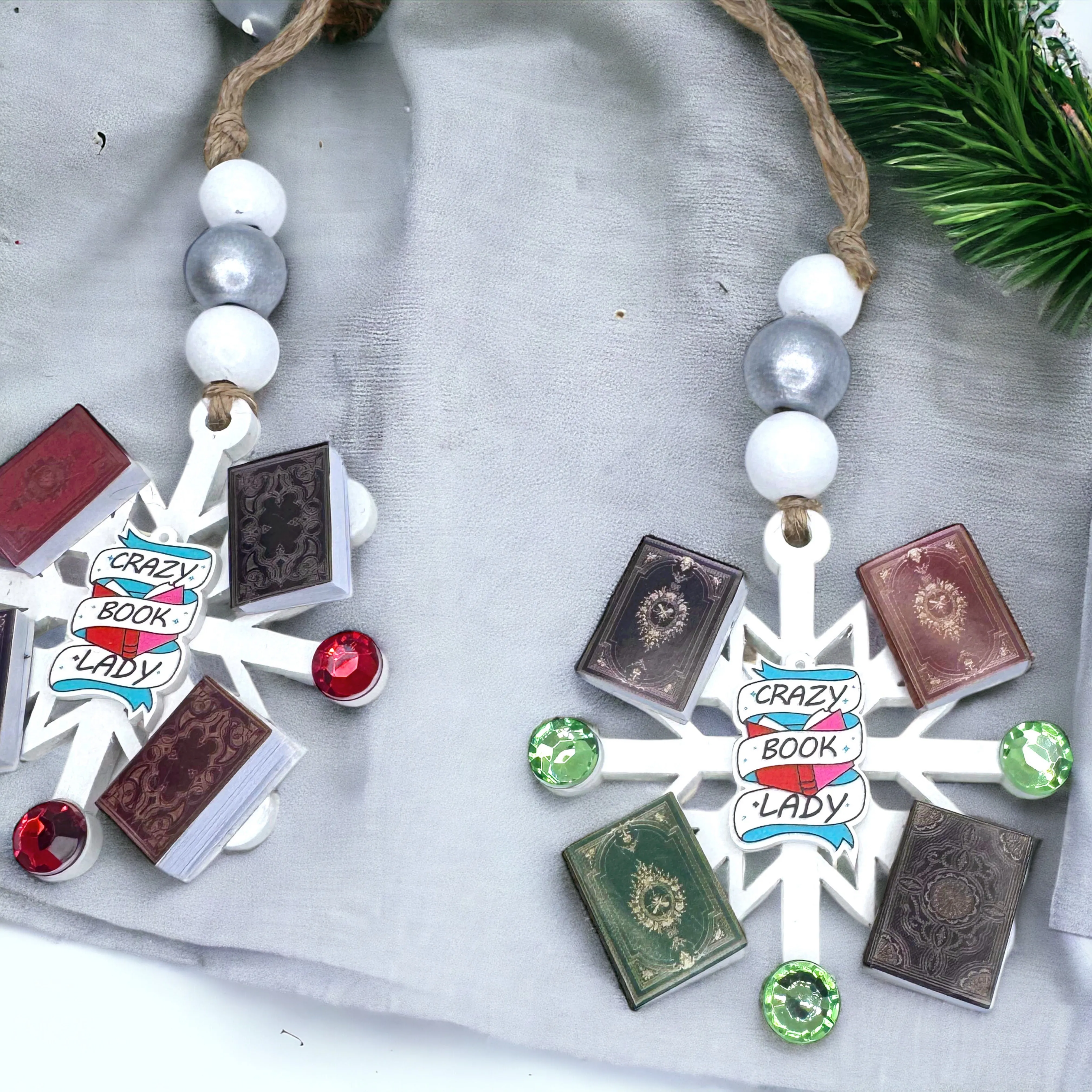 Crazy Book Lady Christmas Ornament: A Whimsical Tribute to Book Lovers!