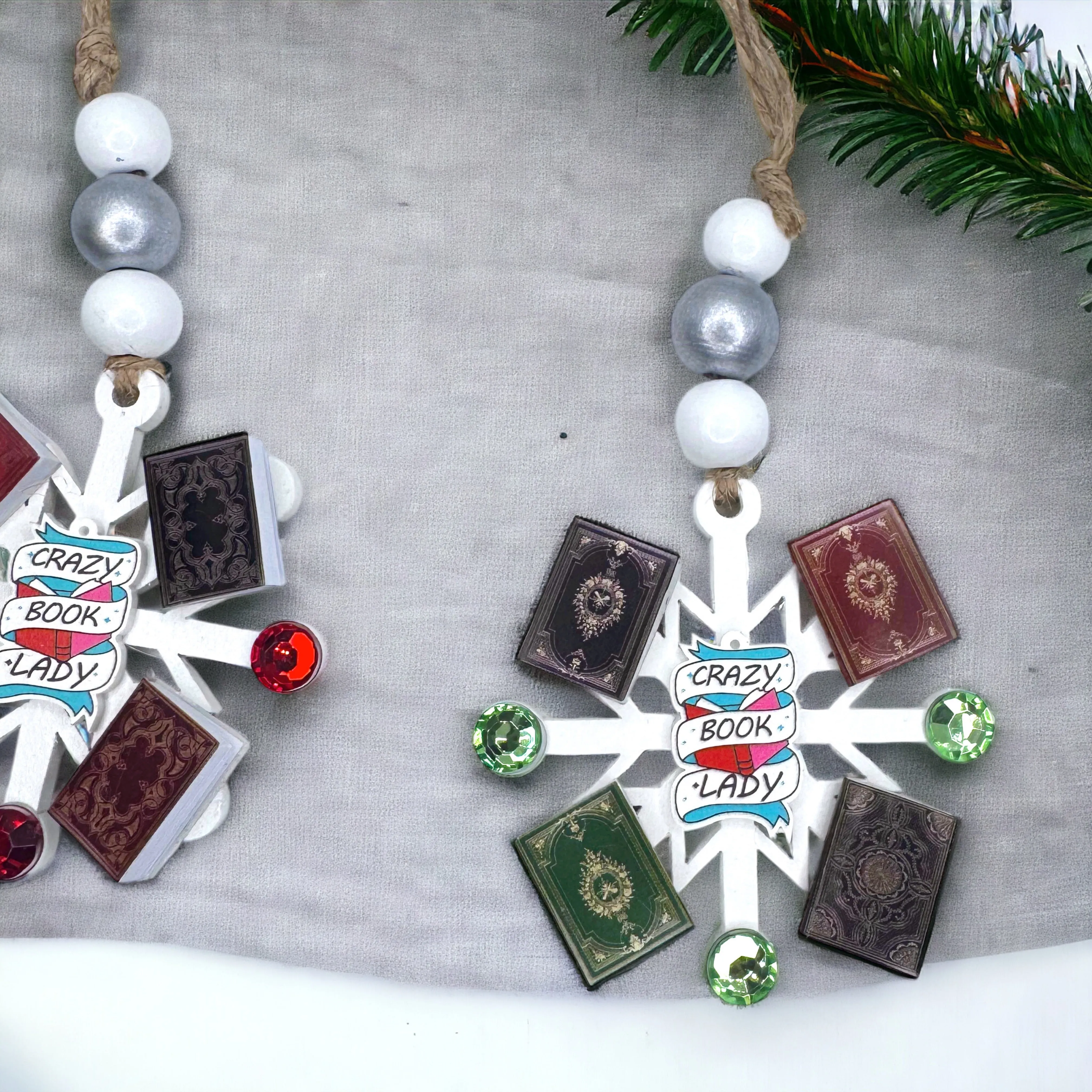 Crazy Book Lady Christmas Ornament: A Whimsical Tribute to Book Lovers!