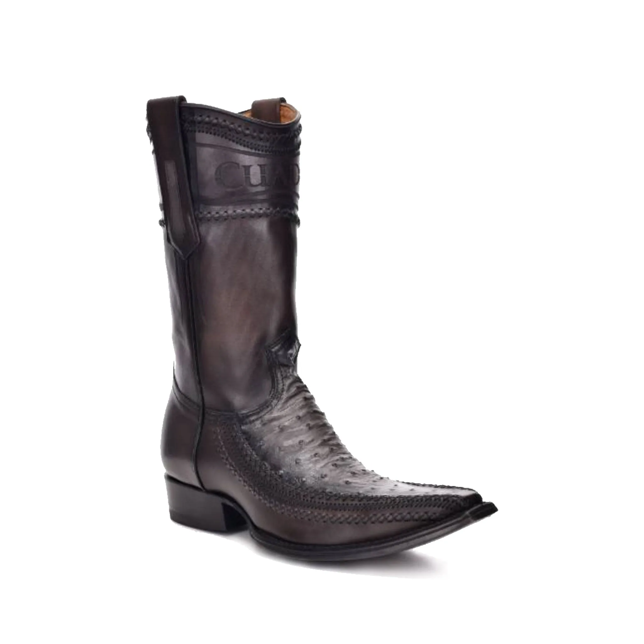 Cuadra Ostrich Craft Stitched Western Boot