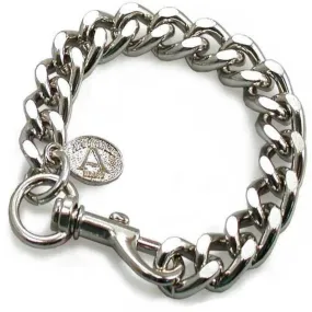 Daniel Smart Cut Leash Bracelet, Chrome-plated Steel Chain