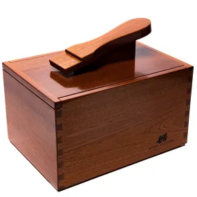 Deluxe Walnut Shoeshine Valet