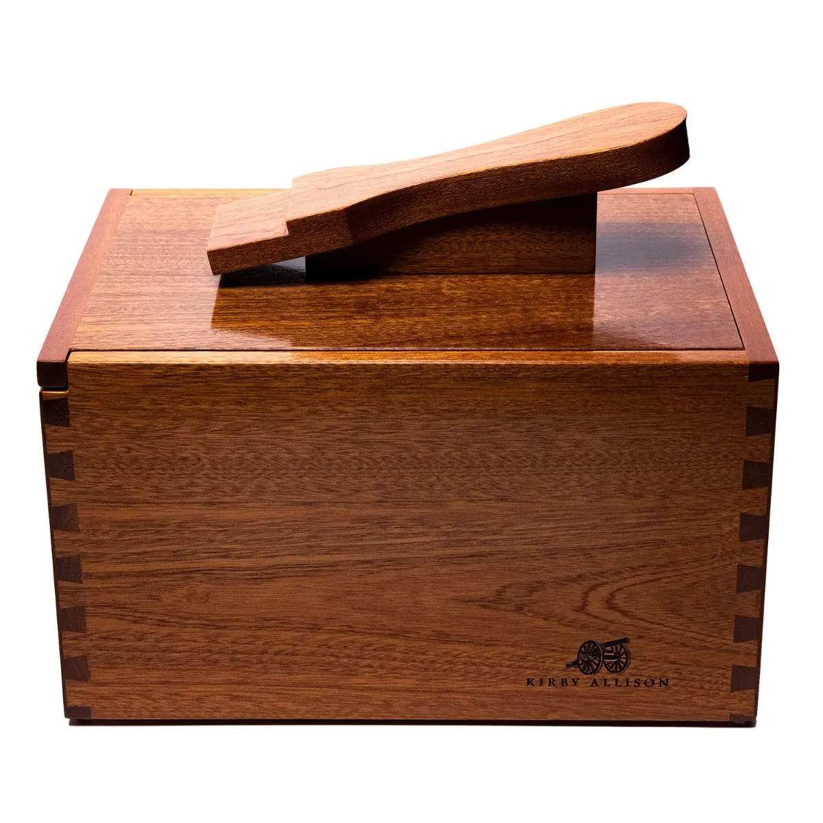 Deluxe Walnut Shoeshine Valet