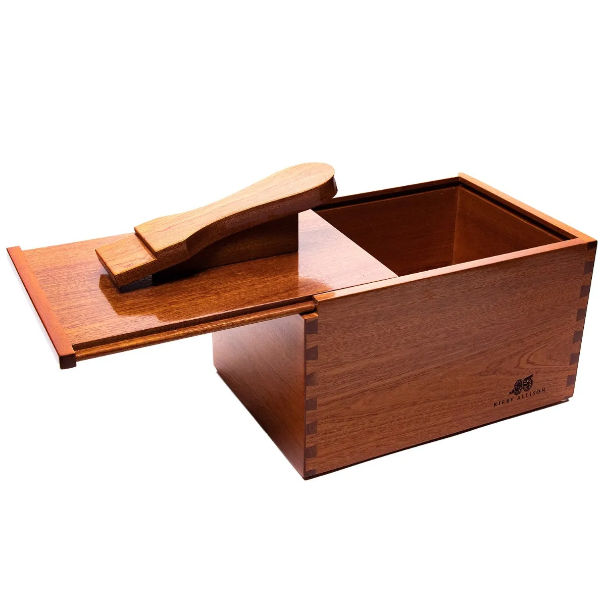 Deluxe Walnut Shoeshine Valet