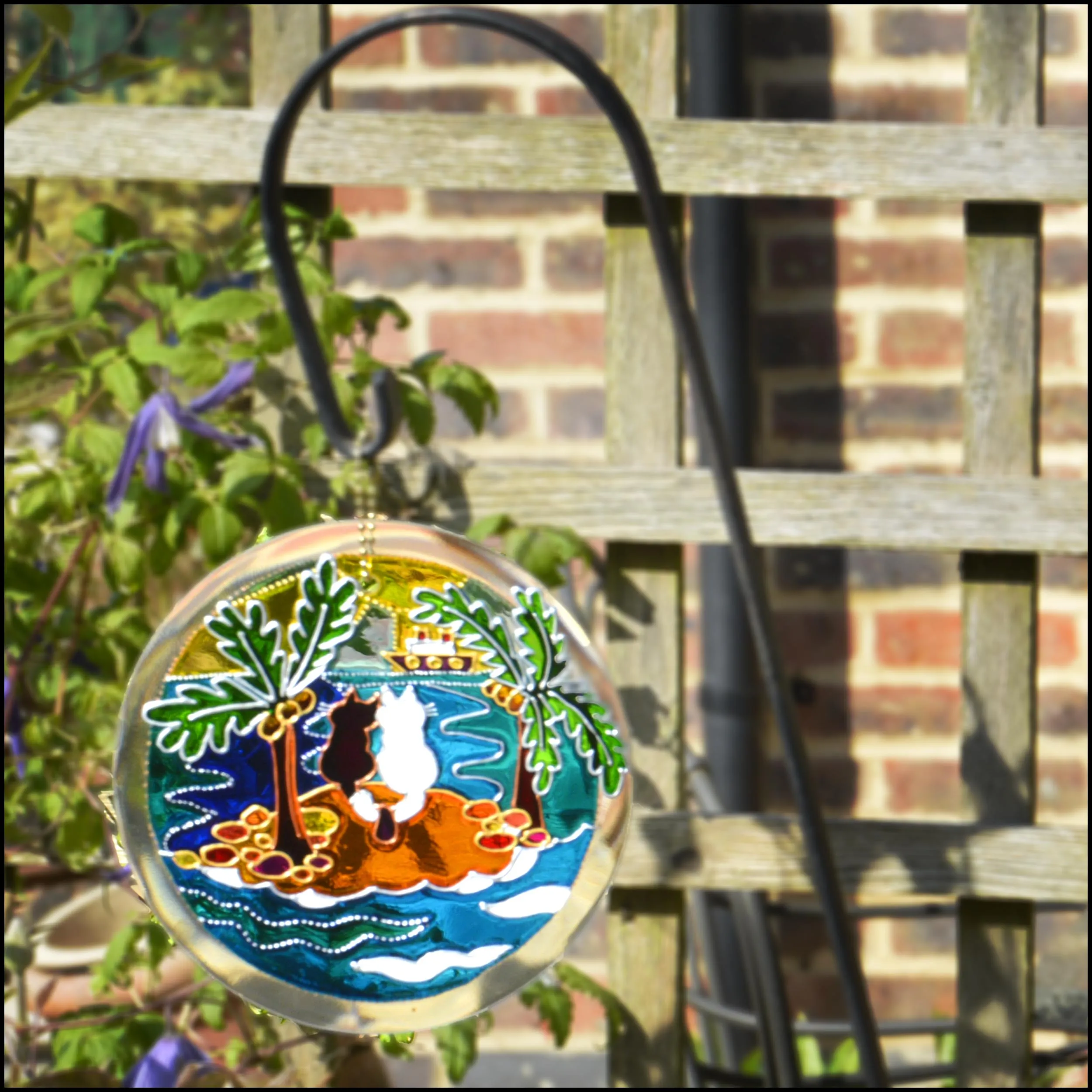 Desert Island Cats Suncatcher