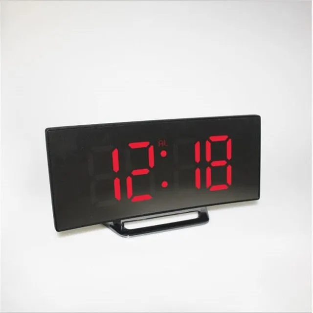 Digital LED Display Alarm Clock with 2 USB Output Ports