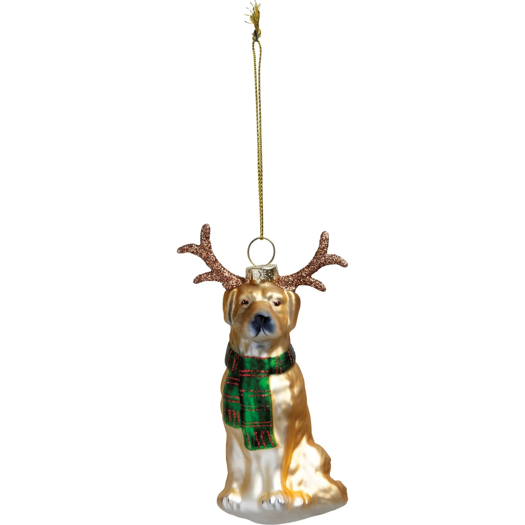 Dog w/ Antlers Ornament