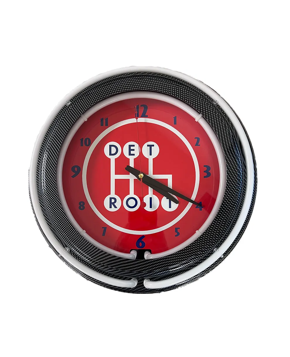 Double Neon Wall Clock