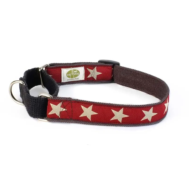 Earthdog Martingale Hemp Dog Collar, Star Pattern * Save 10% Buy 2 *