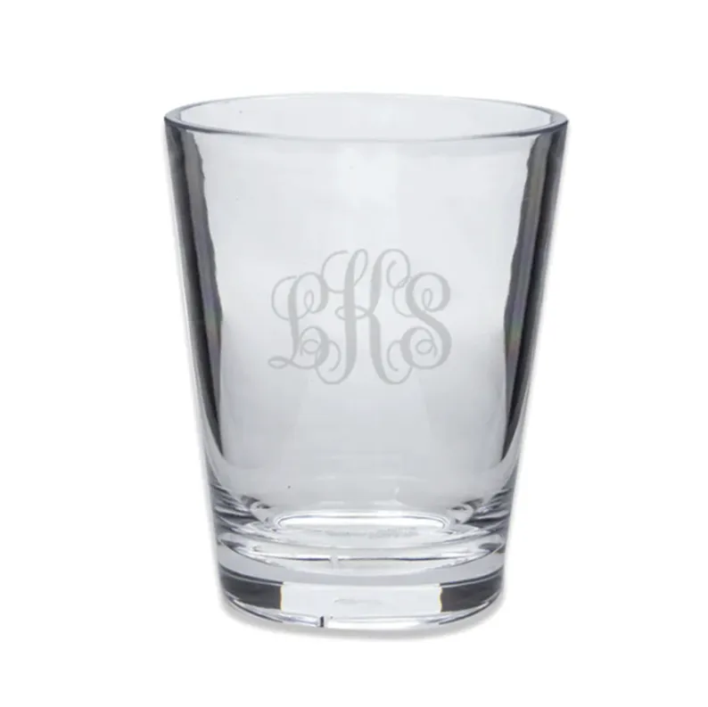 Engraved Acrylic Short Drinking Glass