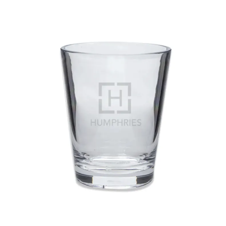 Engraved Acrylic Short Drinking Glass