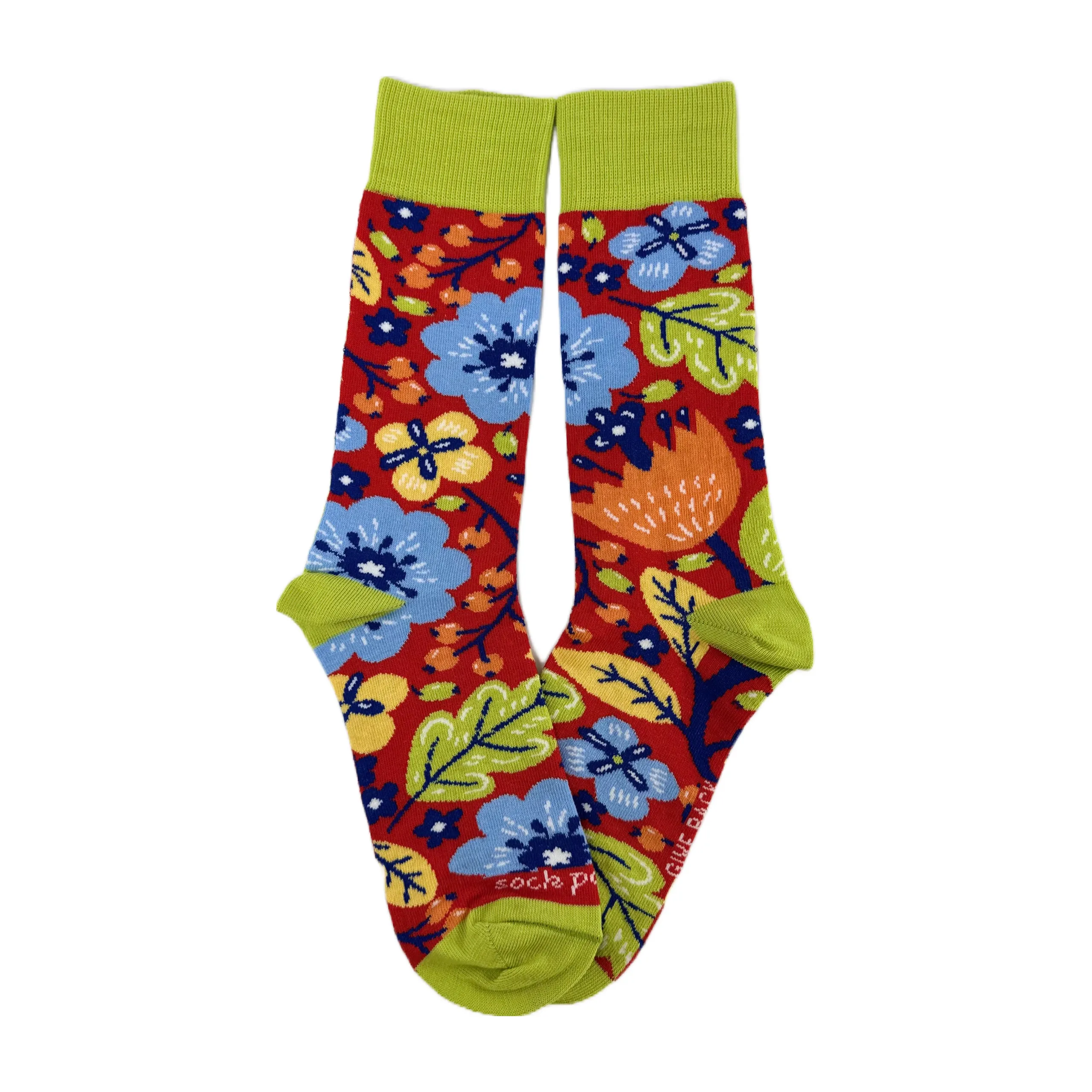 Exotic Flower Socks from the Sock Panda (Adult Medium - Women's Shoe Sizes 5-10)