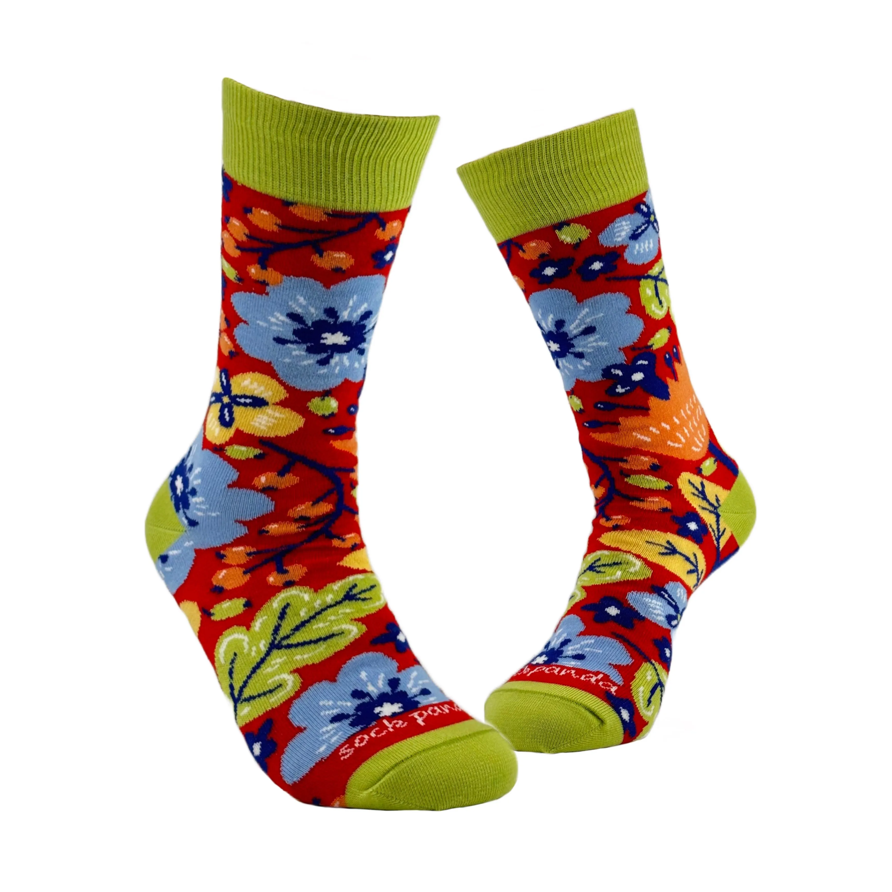 Exotic Flower Socks from the Sock Panda (Adult Medium - Women's Shoe Sizes 5-10)