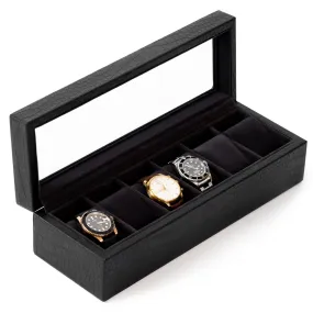 Faux Crocodile Watch Box - 6 Slot