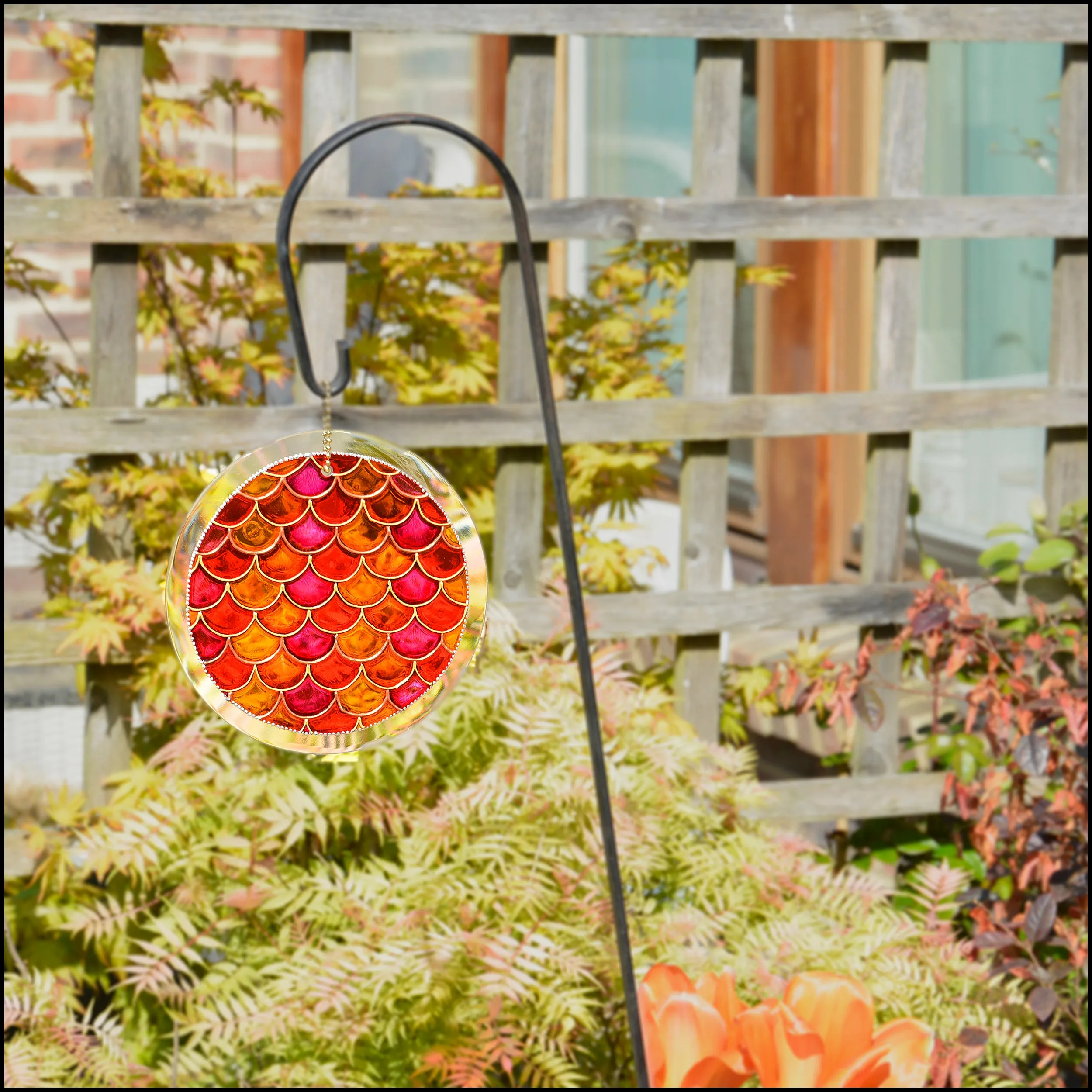 Fish Scales Sunset Suncatcher