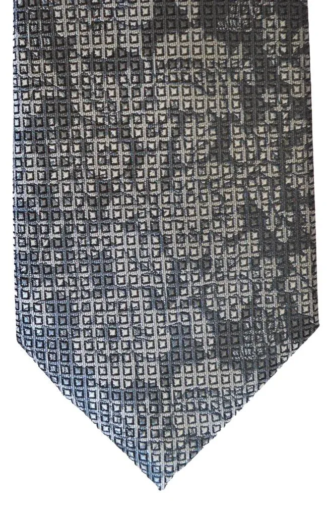 Flower Grey Wedding Tie - Brand New