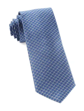 Flower Network Light Blue Tie