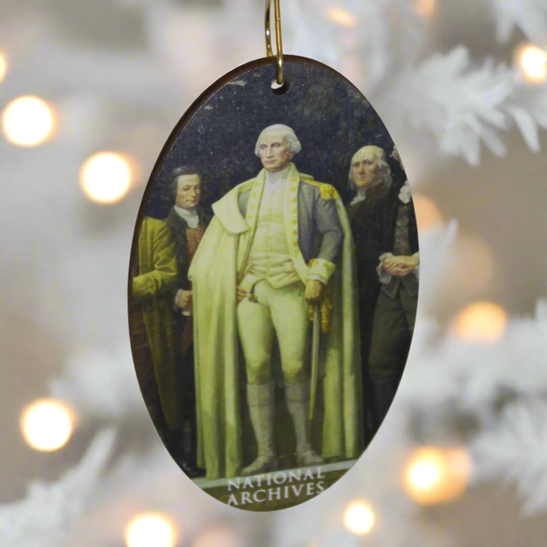 George Washington Wood Ornament