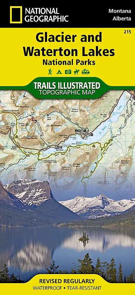 Glacier and Waterton Lakes National Parks Map