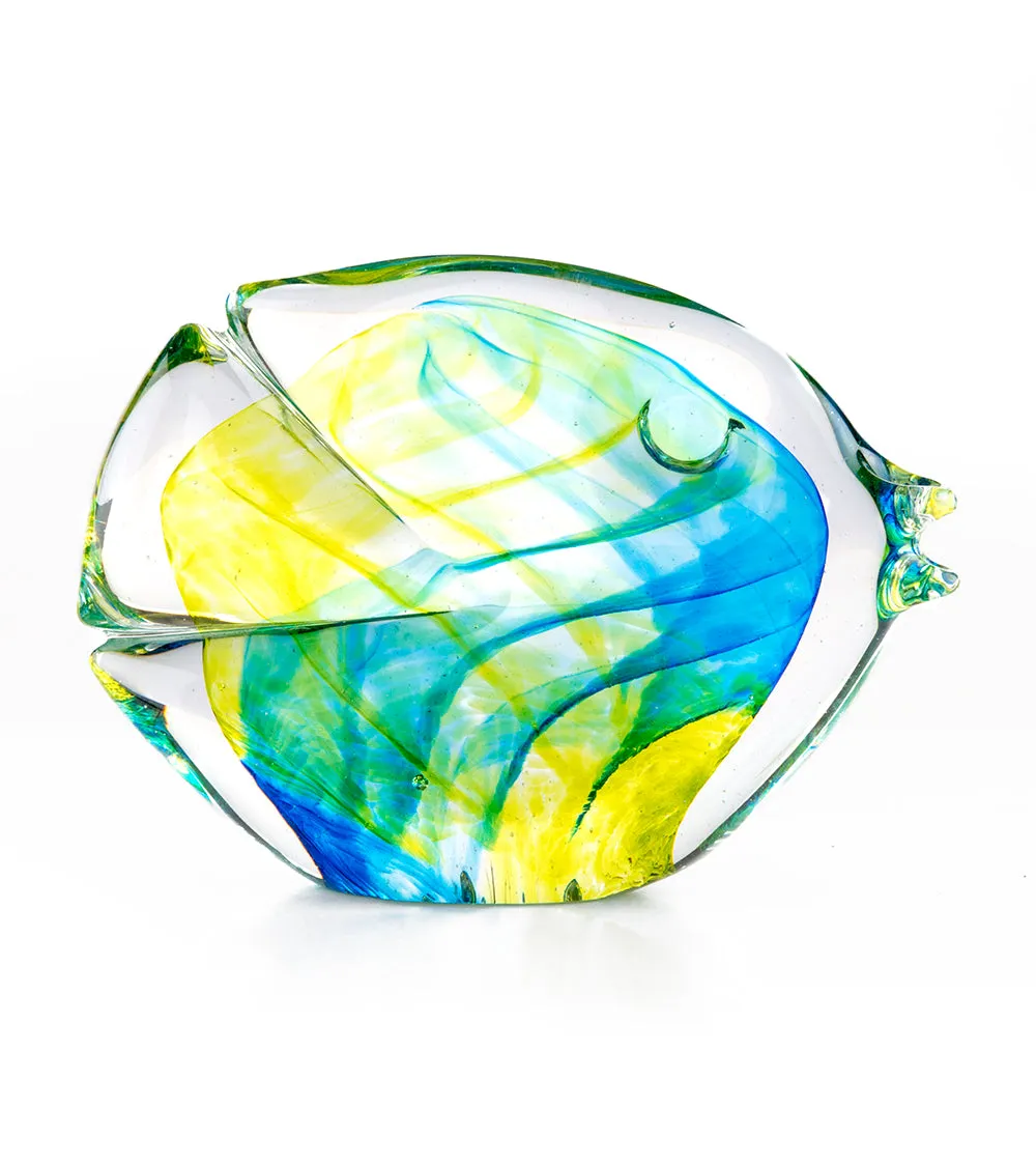 Glass Fish "Citron Blue" by Jim Graper