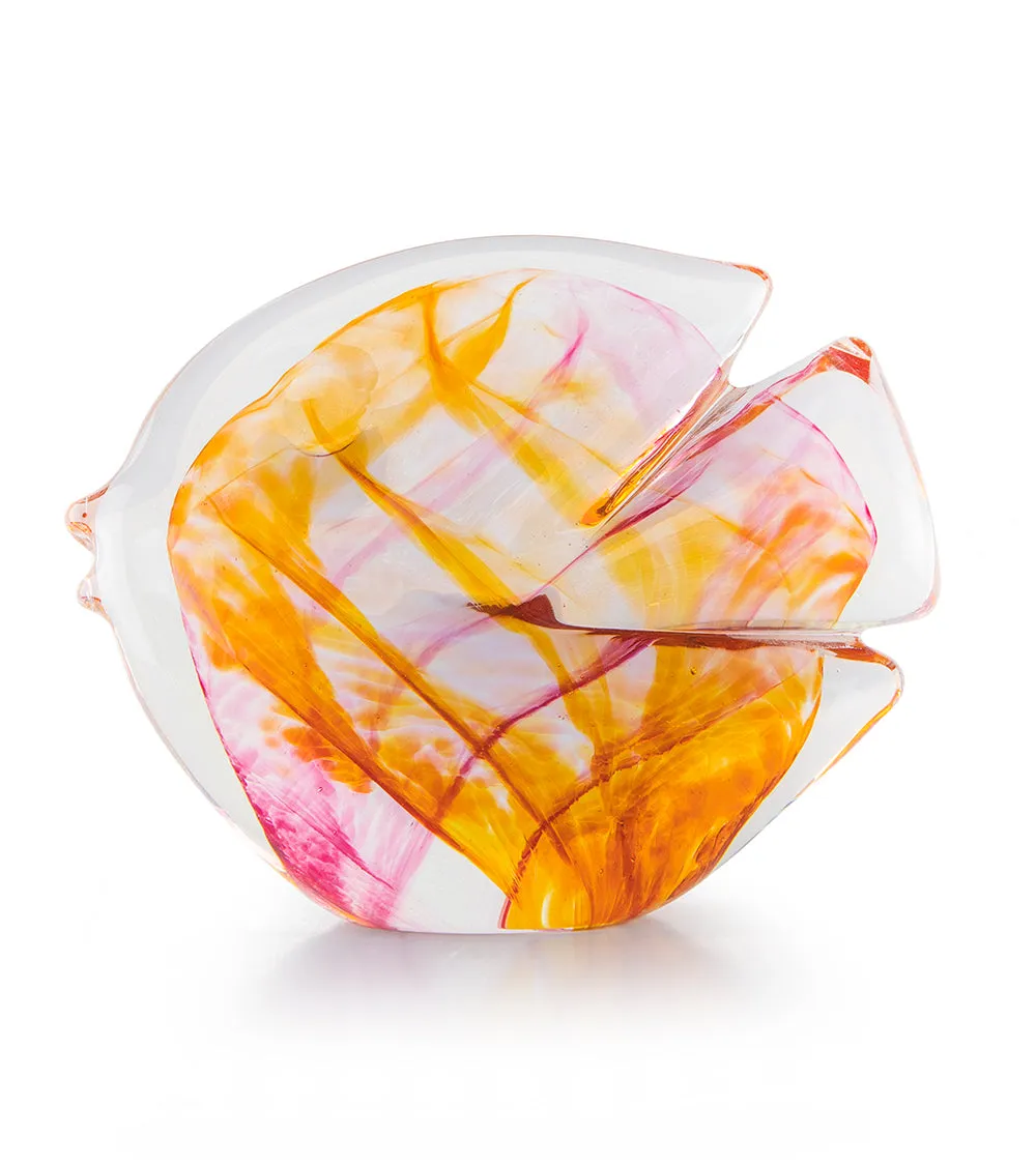 Glass Fish "Pink Amber" by Jim Graper