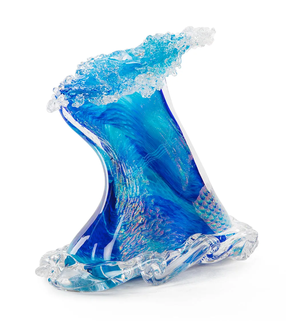 Glass Sculpture "Crashing Wave" (Large) by Ben Silver