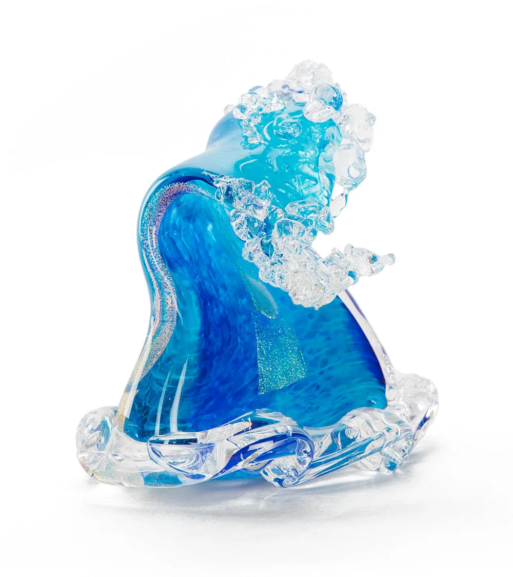 Glass Sculpture "Crashing Wave" (Small) by Ben Silver