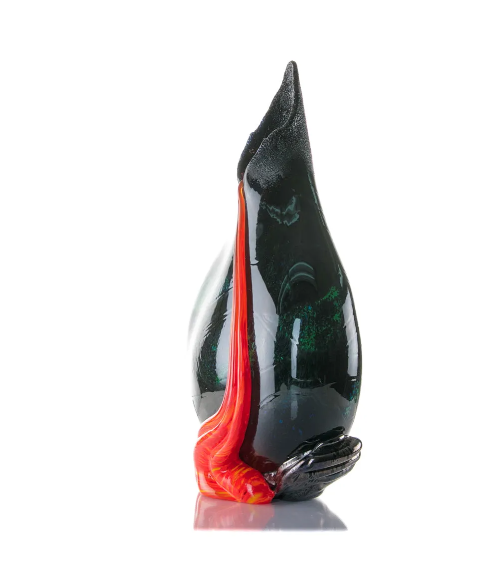 Glass Vessel "Black Lava Trail 2" by Daniel Moe