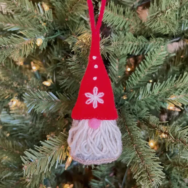 Gnome Wool Ornament