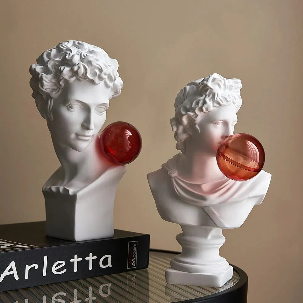 Greek Pop Art Sculptures: Nordic Style Figurines for Luxury Home or Office Decor