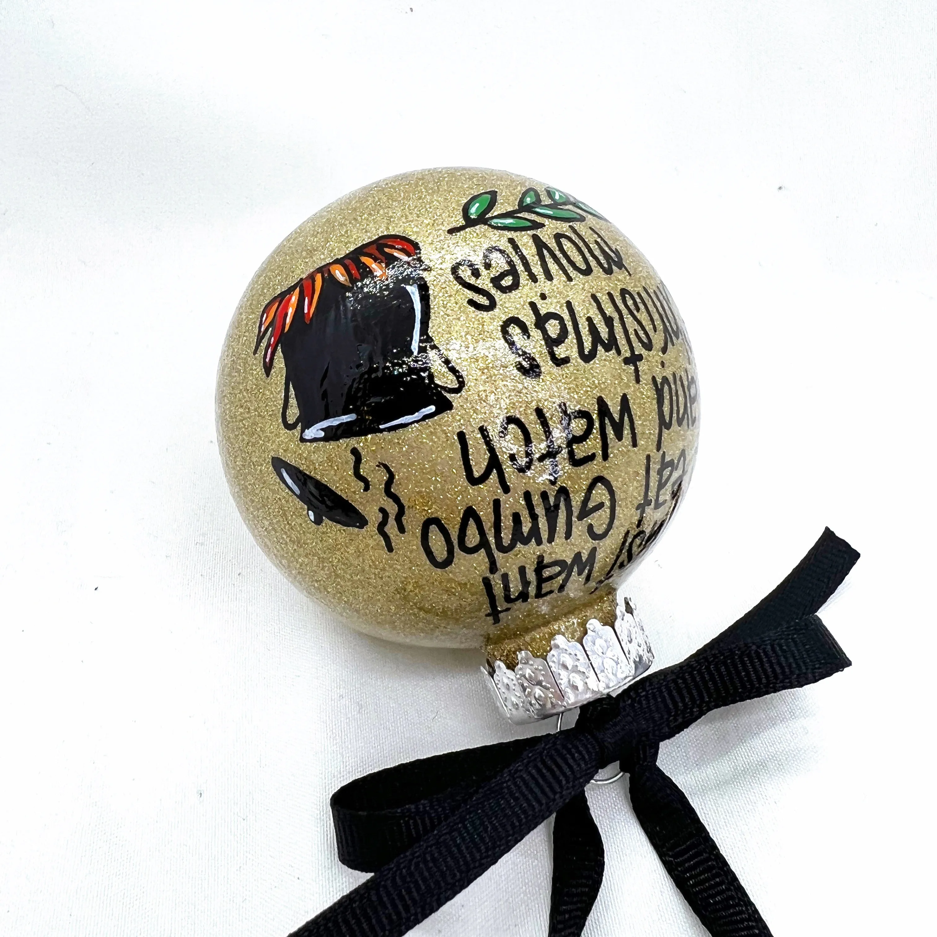 Gumbo Ornament - Watching Hallmark Movies,  Louisiana Ornament, Christmas Ornament, Holiday Ornament, Ornament Exchange, Cajun Ornament