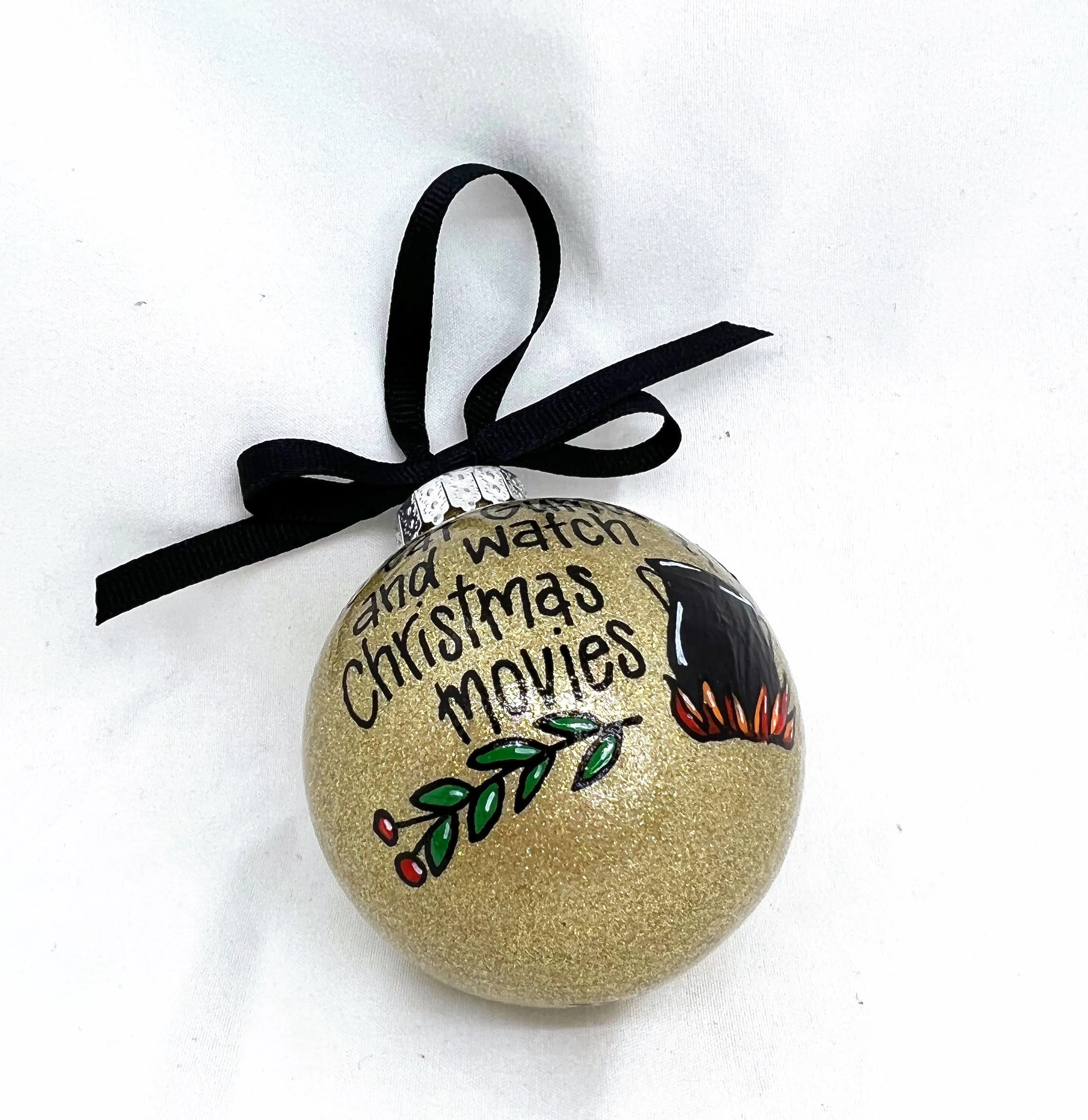 Gumbo Ornament - Watching Hallmark Movies,  Louisiana Ornament, Christmas Ornament, Holiday Ornament, Ornament Exchange, Cajun Ornament