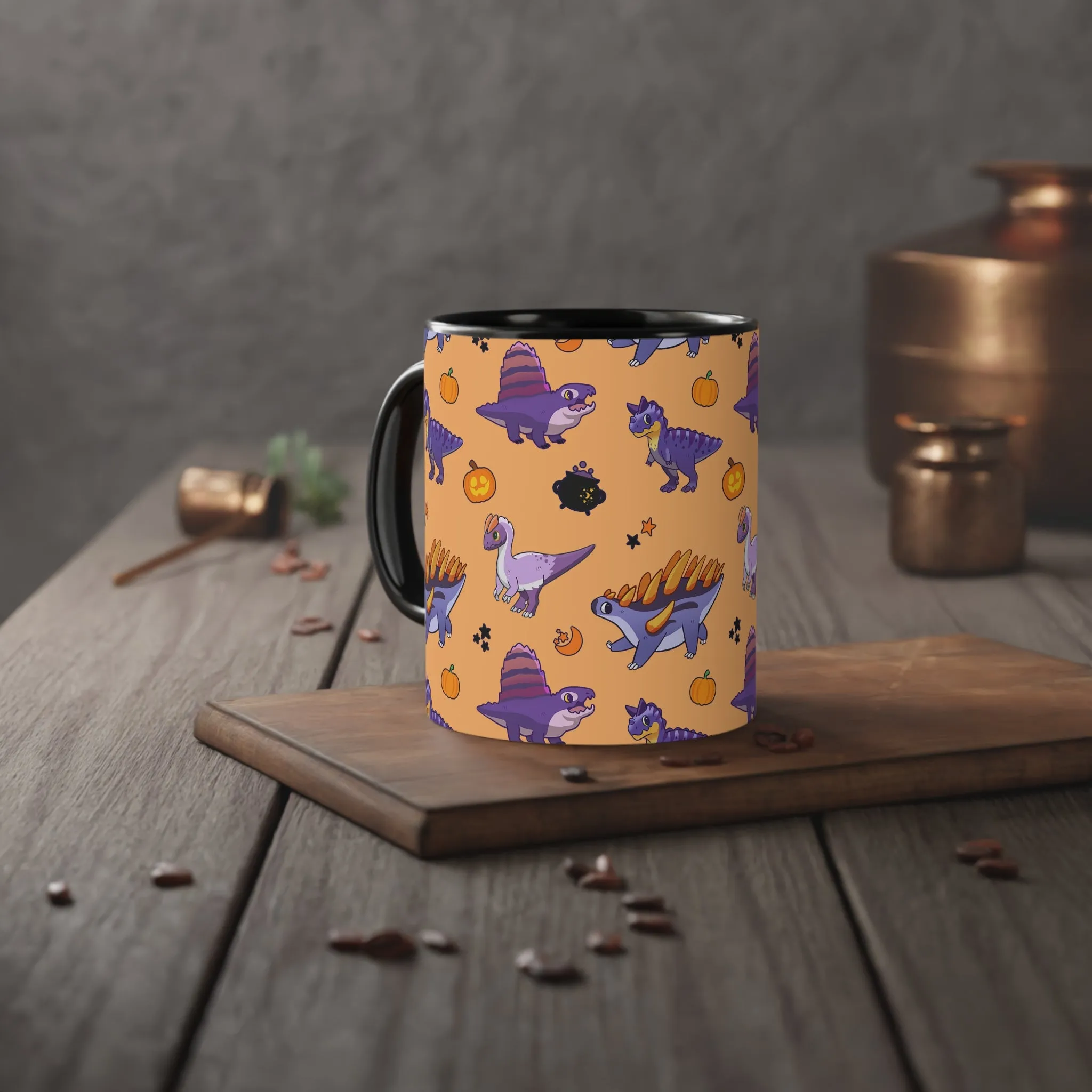 Halloween Dinos -  Orange Mug (European Edition)