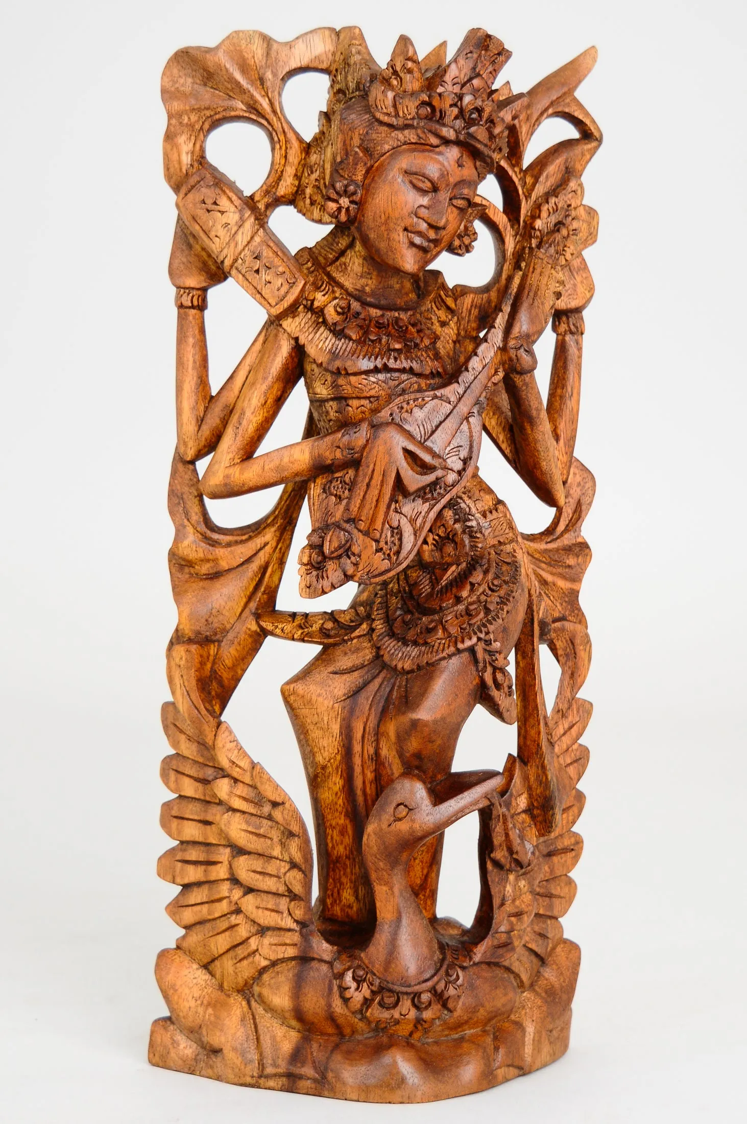 Hand Carved Saraswati Sculpture