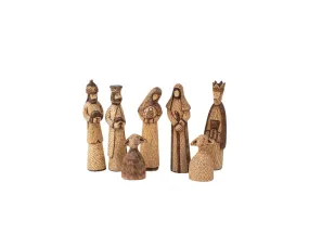 Hand-Carved Wooden Nativity