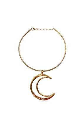 I See the Moon Necklace - Gold