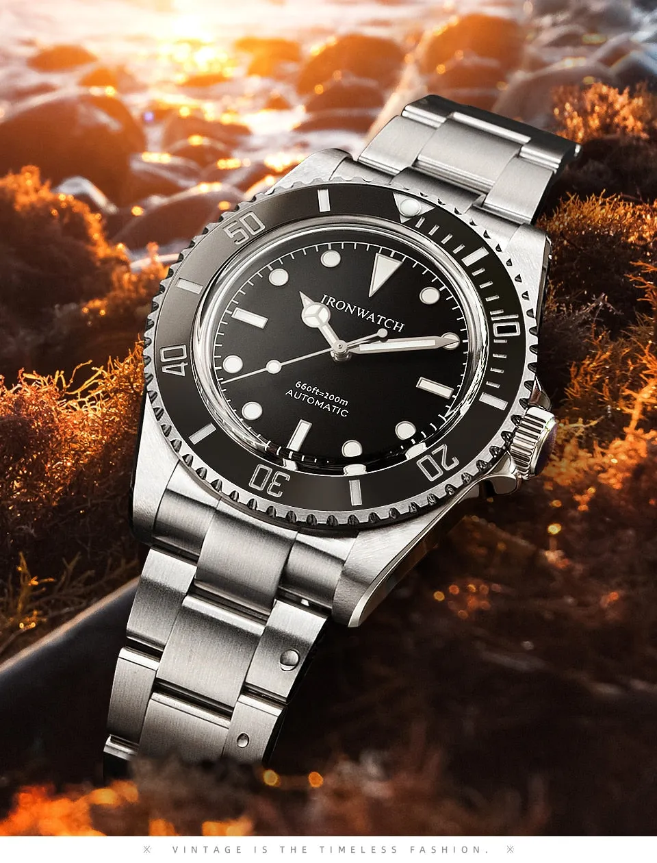 Ironwatch 14060 Vintage Sub Diver Watch