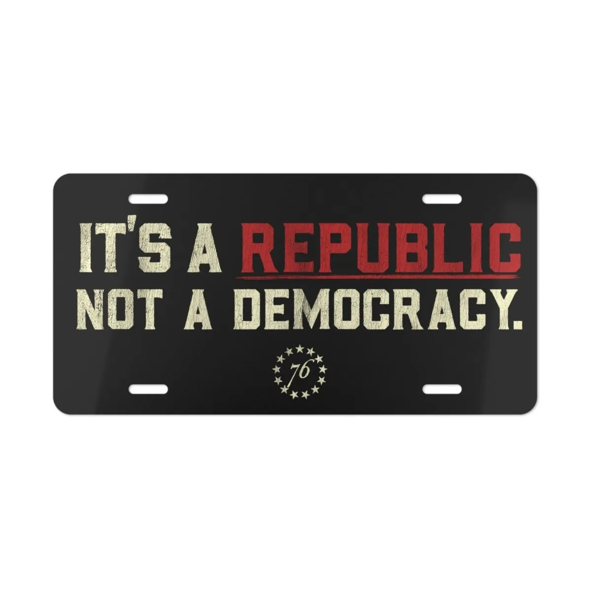 It's A Republic Vanity Plate