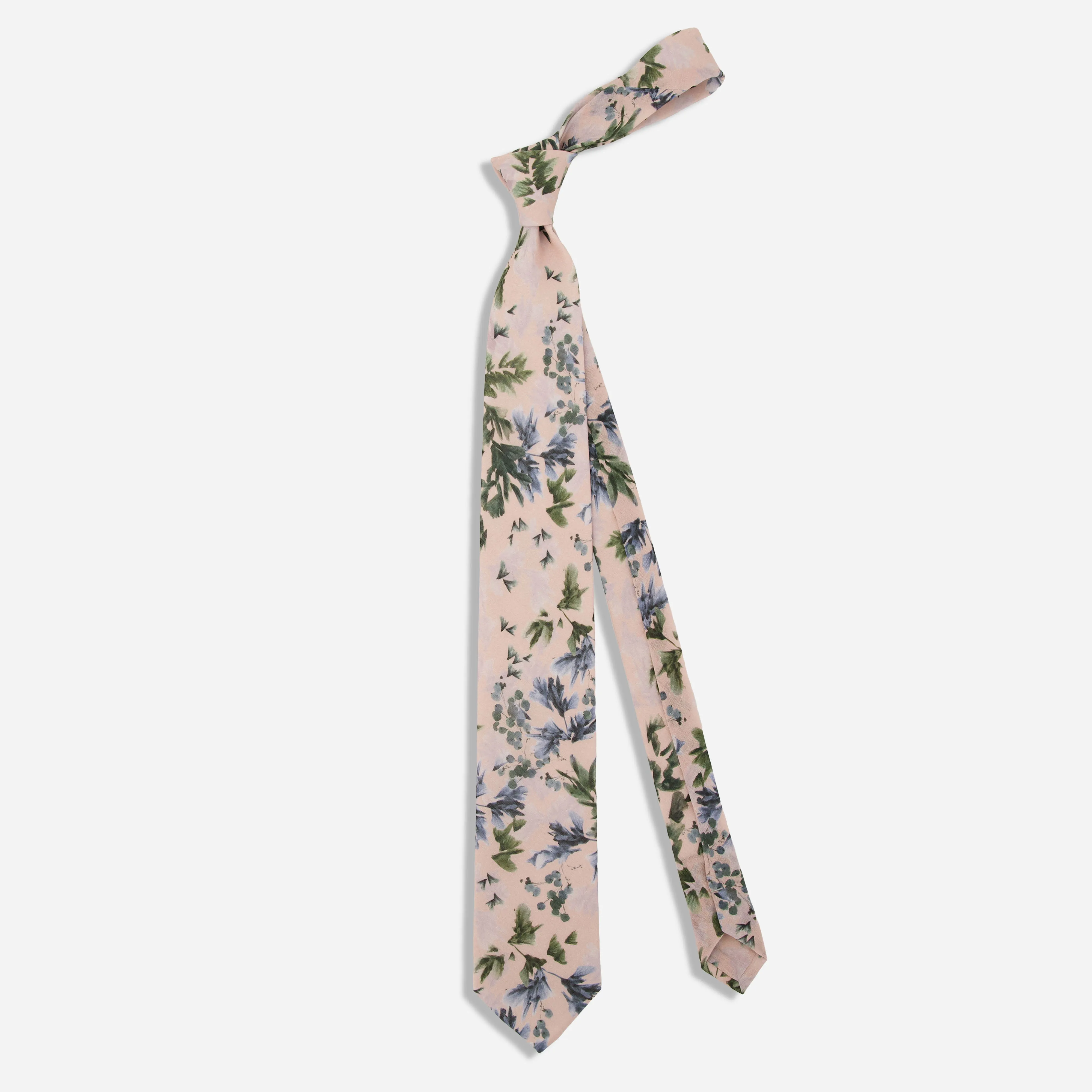 Kelly Ventura x Tie Bar Blossom Brushstroke Floral Blush Pink Tie