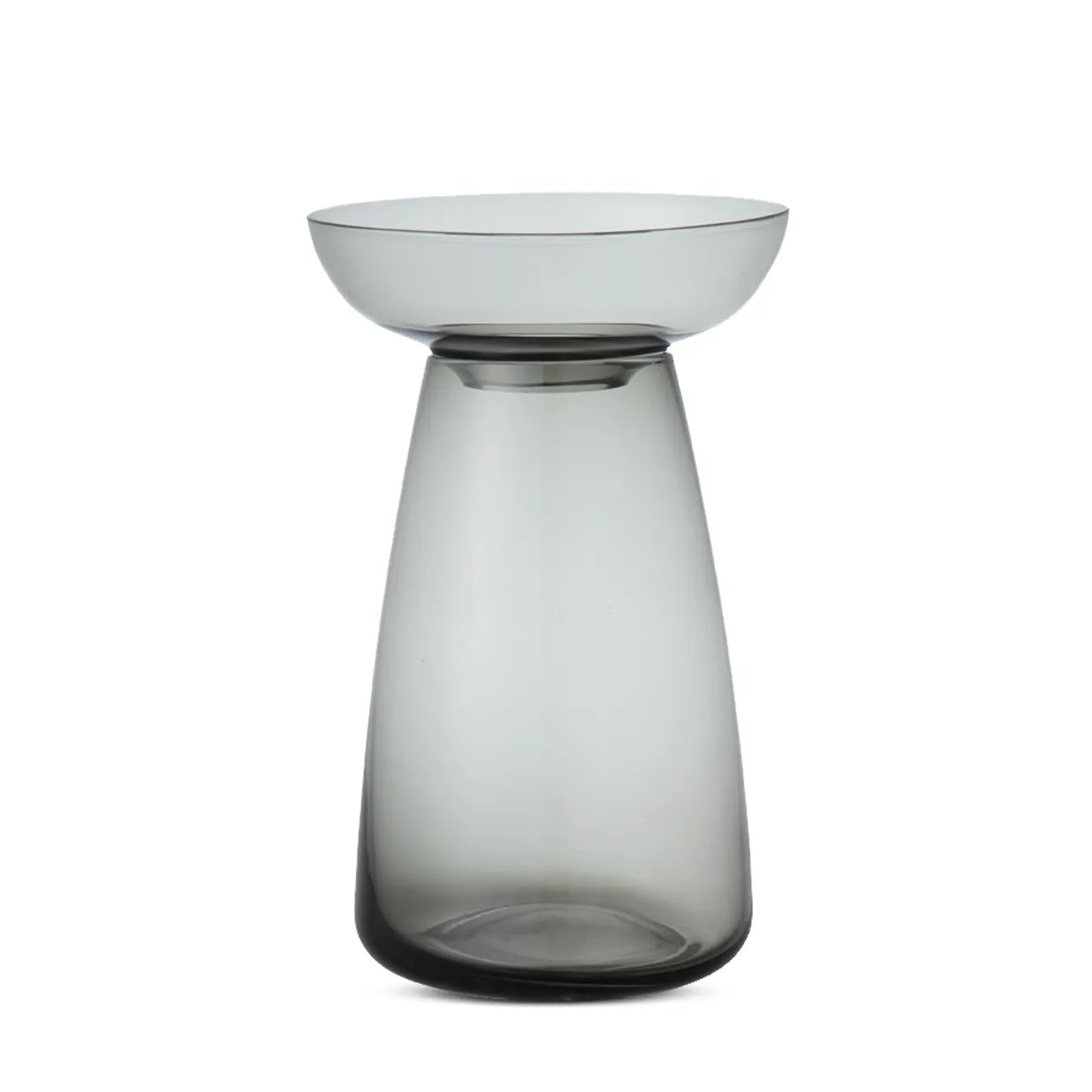 Kinto Aqua Grey Large Glass Vase