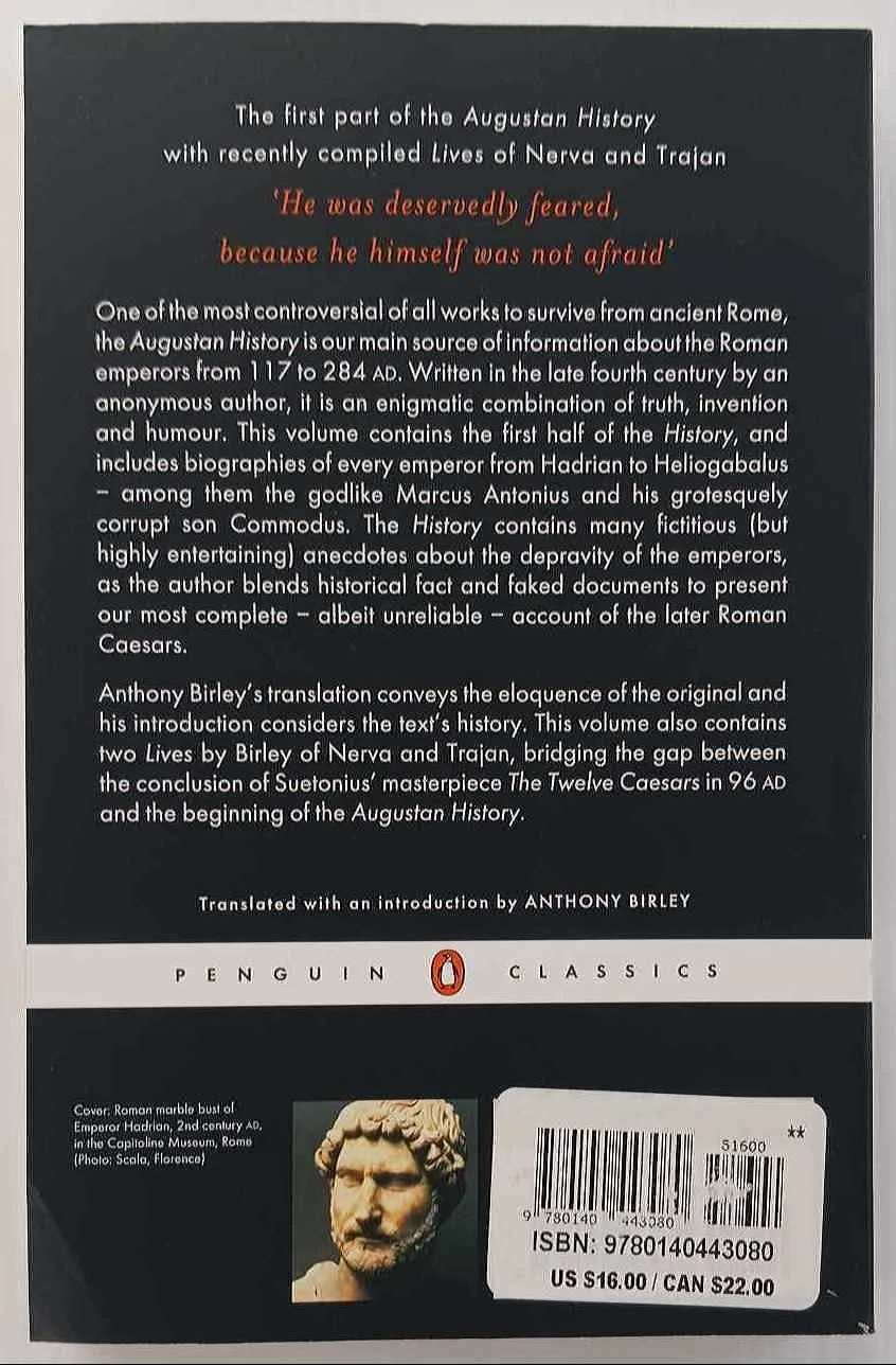 LIVES OF THE LATER CAESARS - Anonymous, Anthony Birley