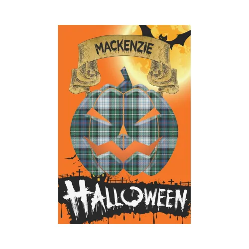 MacKenzie Dress Ancient Tartan Jack O' Lantern Garden Flag / Halloween Home Decor NN6