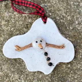 Melted Snowman Ornament