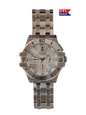 Men's All Stainless Steel Chronograph Watch 100M #50210