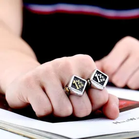 Men's Punk 1% Club Skull Rings