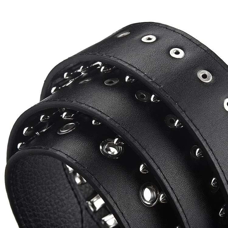 Men's Punk Bullets Faux Leather Belt