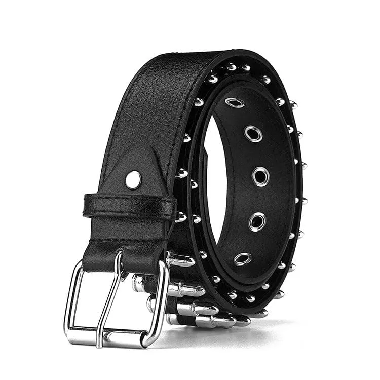 Men's Punk Bullets Faux Leather Belt