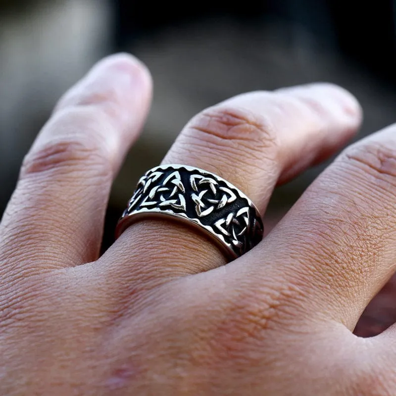 Men's Punk Celtic Knot Ring