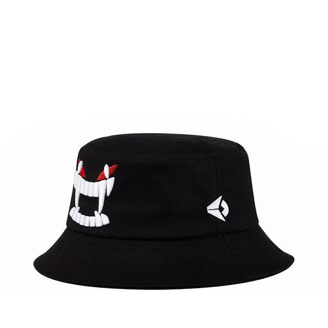 Men's Punk Devil's Teeth Embroidered Hat