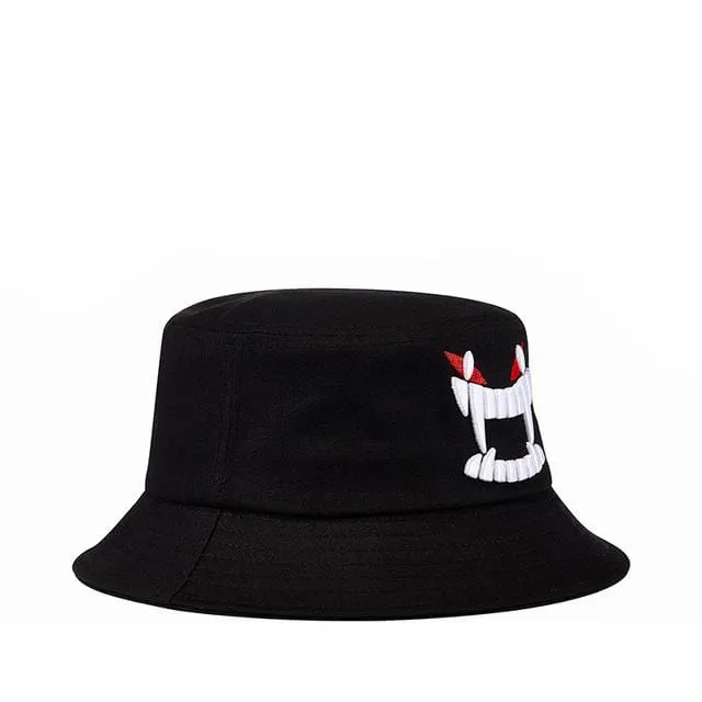 Men's Punk Devil's Teeth Embroidered Hat