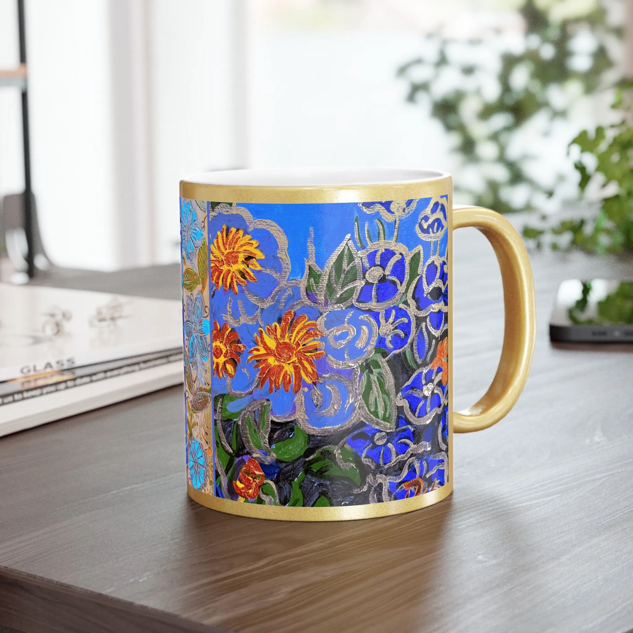 Metallic Mug (Silver\Gold) - The Happy Blues